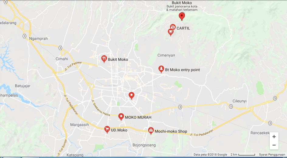 Harga Tiket Bukit Moko Bandung Denah Lokasi Via Gmaps