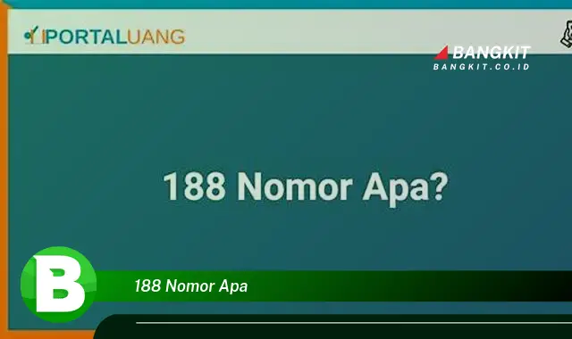 Kepo Banget "188 Nomor Apa"? Intip Deh yang Jarang Diketahui Ini!