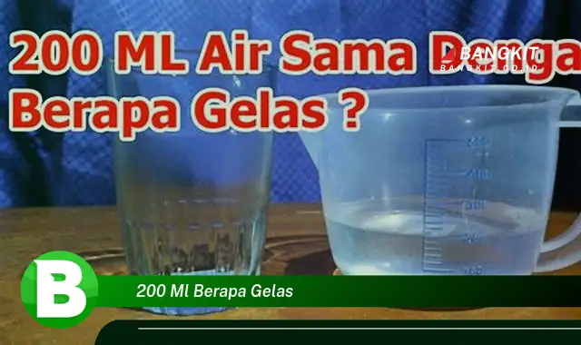 Intip Hal Tentang "200 Ml Berapa Gelas" yang Wajib Kamu Intip