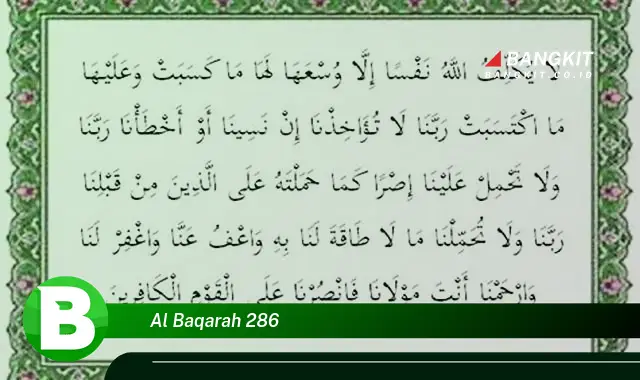 Intip Hal Tentang Ayat Al Baqarah 286 yang Bikin Kamu Penasaran