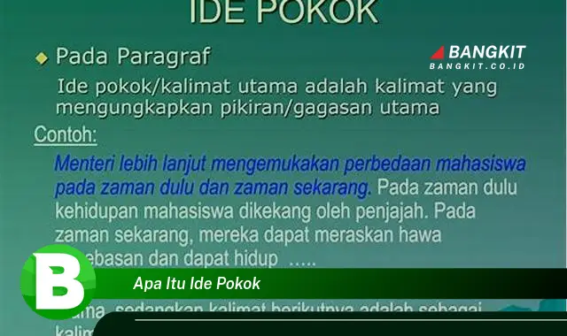 Ketahui Hal Penting tentang Ide Pokok yang Wajib Kamu Intip