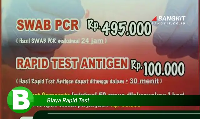 Intip Rahasia Biaya Rapid Test yang Wajib Kamu Ketahui