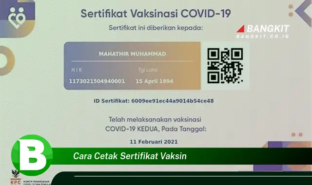 Intip Rahasia Cetak Sertifikat Vaksin yang Wajib Kamu Tahu