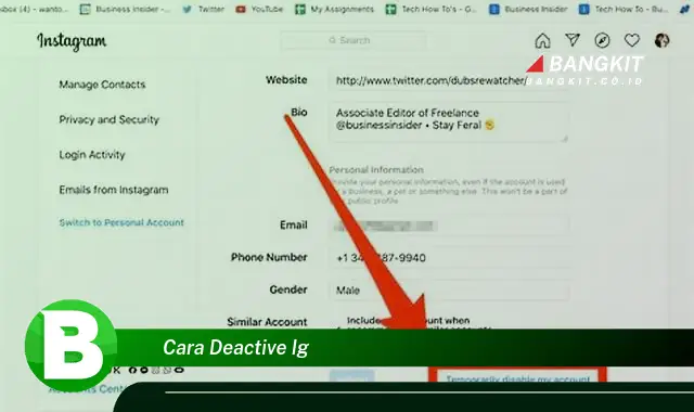 Intip Rahasia Deactive IG yang Jarang Diketahui