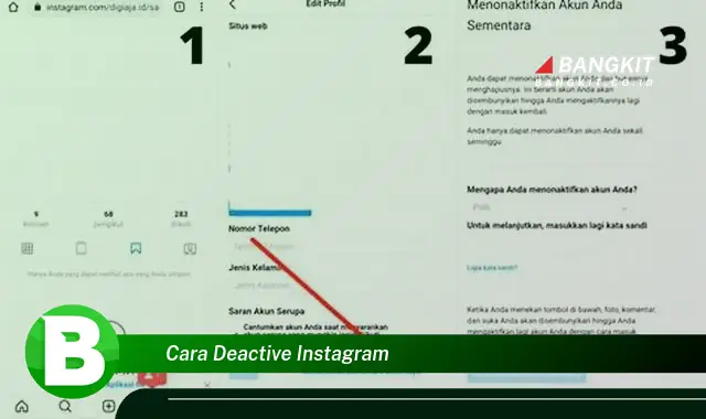 Intip Hal Tentang Cara Deactive Instagram yang Wajib Kamu Intip