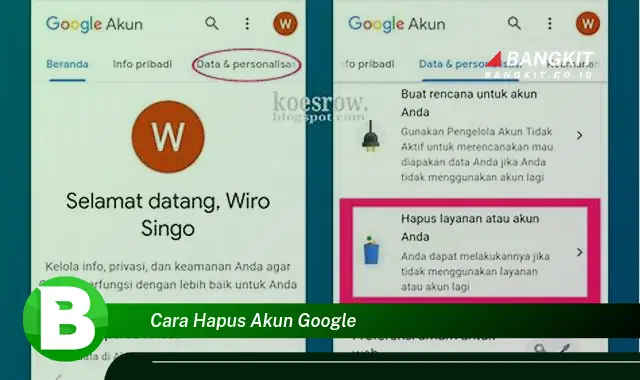 Intip Rahasia Hapus Akun Google yang Wajib Kamu Ketahui