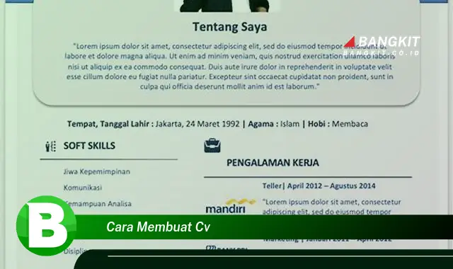 Intip Hal Tentang Cara Membuat CV yang Bikin Kamu Penasaran