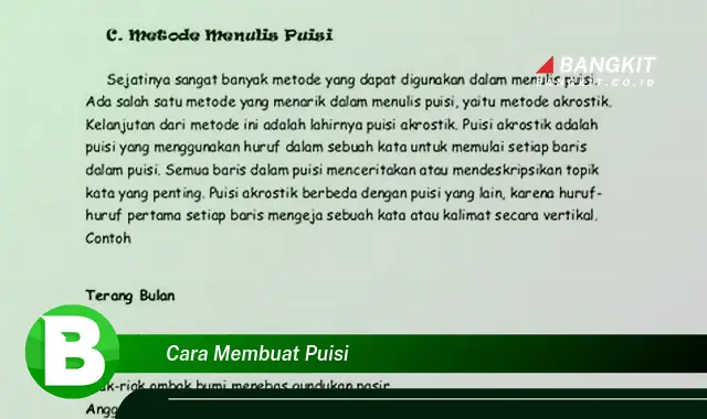 Ketahui Hal Tentang Cara Membuat Puisi yang Bikin Kamu Penasaran