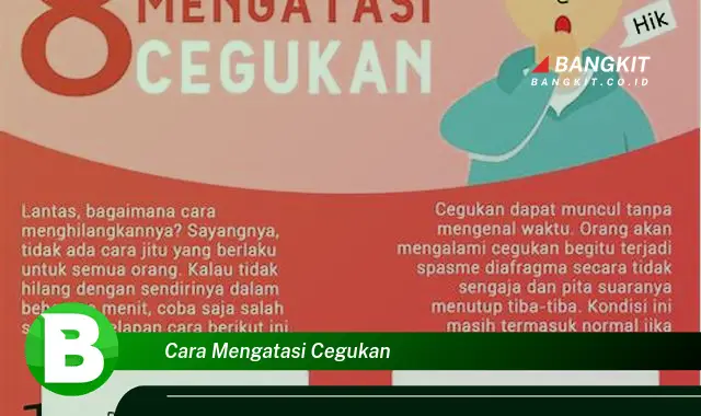 Ketahui Cara Mengatasi Cegukan yang Bikin Kamu Penasaran