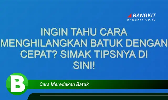 Intip Rahasia Cara Meredakan Batuk yang Wajib Kamu Intip