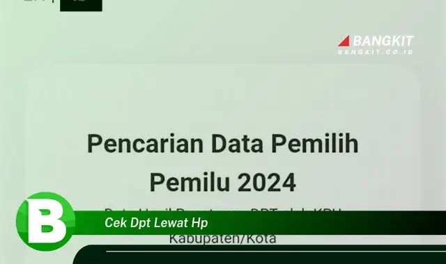 Intip Cara Cek DPT Lewat HP yang Bikin Kamu Penasaran