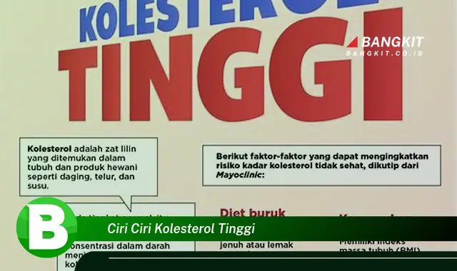 Intip Ciri Kolesterol Tinggi yang Wajib Kamu Intip