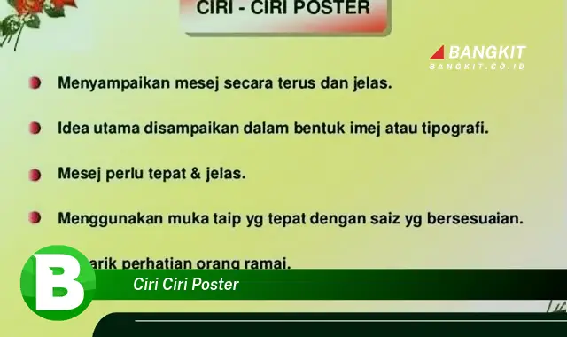 Intip Ciri-Ciri Poster yang Jarang Diketahui