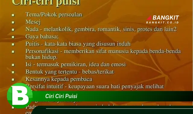 Intip Ciri-Ciri Puisi yang Wajib Kamu Tahu!