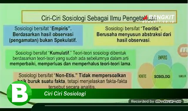 Intip Ciri-ciri Sosiologi yang Bikin Kamu Penasaran