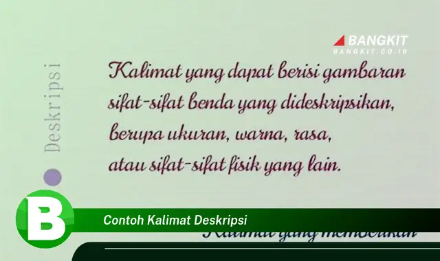 Ketahui Contoh Kalimat Deskripsi yang Bikin Penasaran!