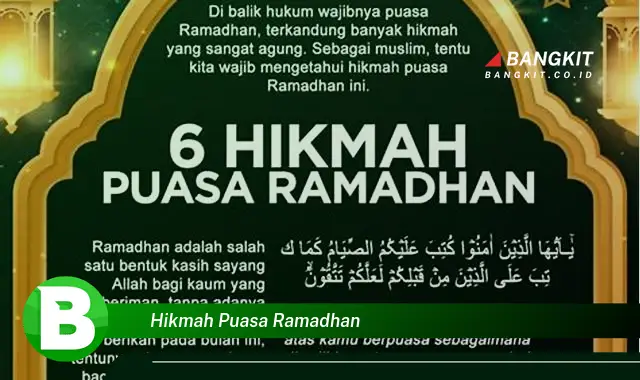 Intip 3 Hikmah Puasa Ramadan yang Jarang Diketahui