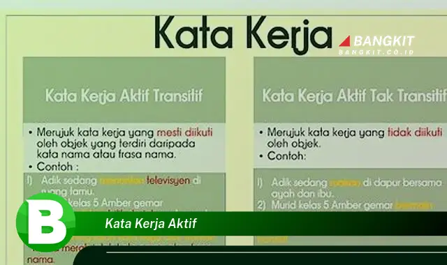 Ketahui Hal Tentang Kata Kerja Aktif yang Bikin Kamu Penasaran