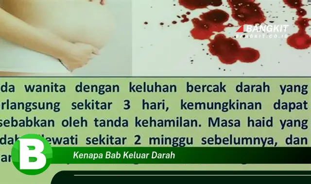 Intip Hal Tentang Kenapa Bab Keluar Darah yang Bikin Kamu Penasaran