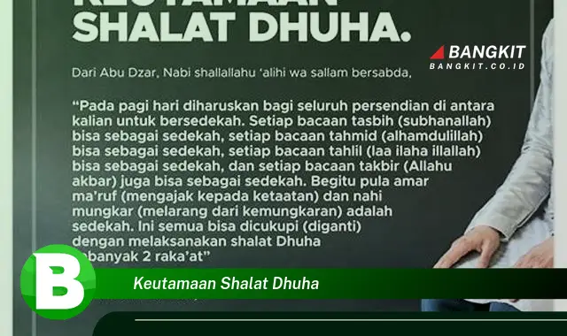 Intip Keutamaan Shalat Dhuha yang Bikin Kamu Penasaran