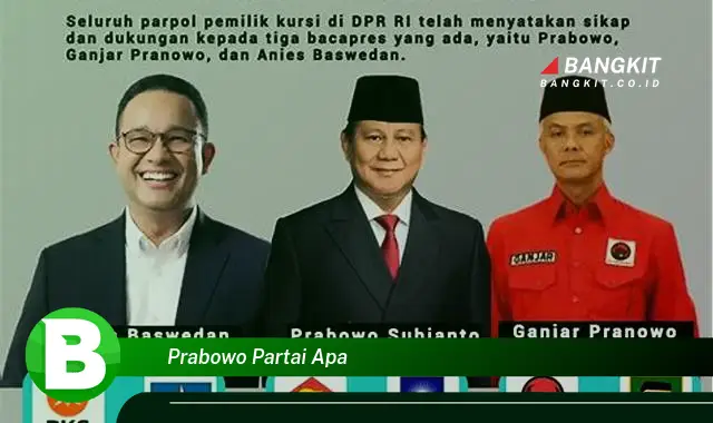 Intip Hal Tentang "Prabowo Partai Apa" yang Bikin Kamu Penasaran