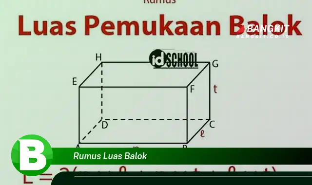 Intip Hal Tentang Rumus Luas Balok yang Bikin Kamu Penasaran