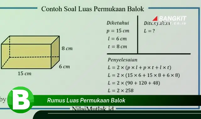 Intip Rumus Luas Permukaan Balok yang Jarang Diketahui