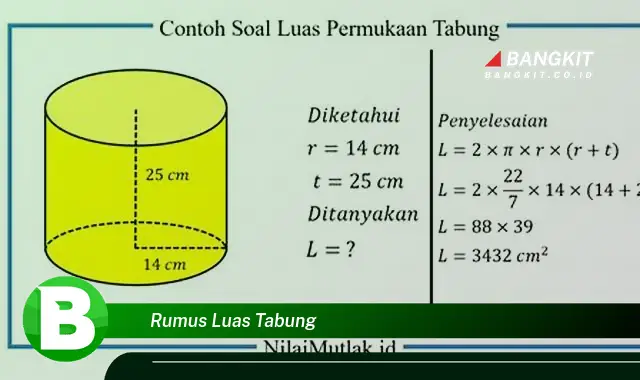 Ketahui Hal Menarik: Rumus Luas Tabung yang Bikin Kamu Penasaran