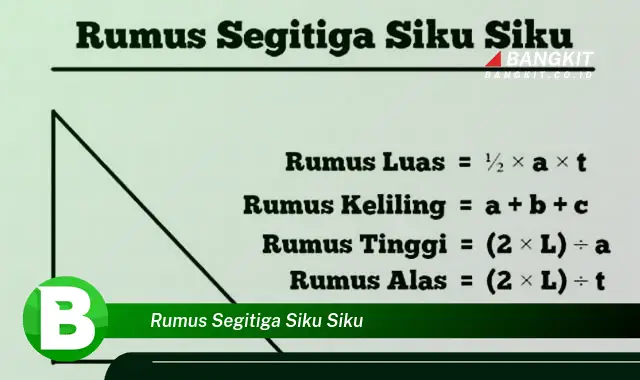 Intip Rahasia Rumus Segitiga Siku-Siku yang Bikin Kamu Penasaran