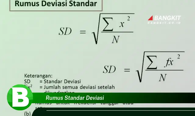 Intip Rumus Standar Deviasi yang Jarang Diketahui