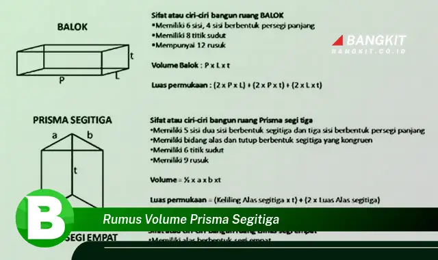 Intip Rumus Volume Prisma Segitiga yang Bikin Kamu Penasaran