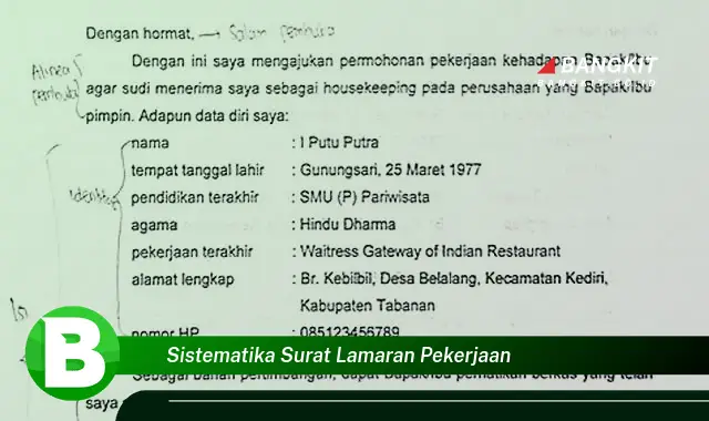 Intip Sistematika Surat Lamaran Pekerjaan yang Bikin Kamu Penasaran