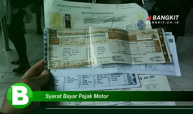 Intip Syarat Bayar Pajak Motor yang Bikin Kamu Penasaran