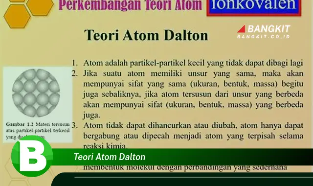 Ketahui Teori Atom Dalton Yang Jarang Diketahui!