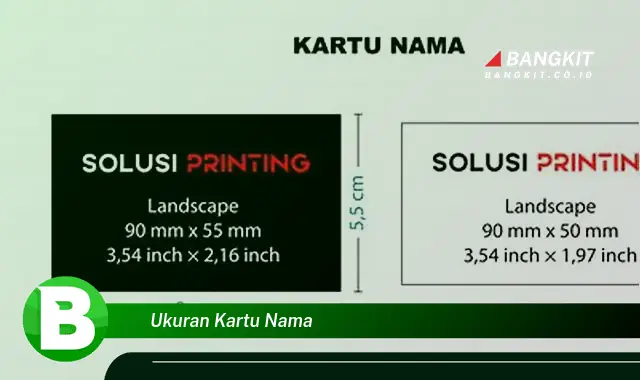 Intip Hal Menarik Tentang Ukuran Kartu Nama yang Jarang Diketahui