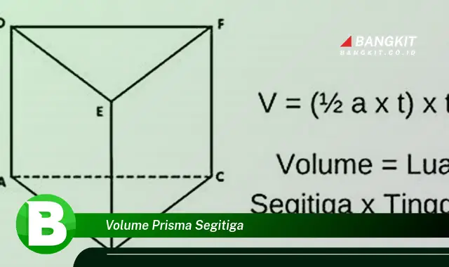 Intip Hal Tentang Volume Prisma Segitiga yang Wajib Kamu Intip