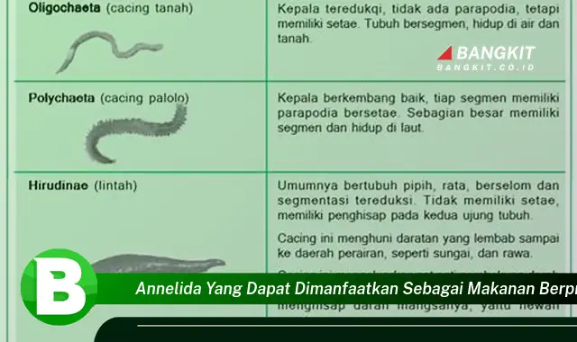 Temukan Manfaat Annelida yang Bikin Kamu Penasaran Sebagai Makanan Berprotein Tinggi!