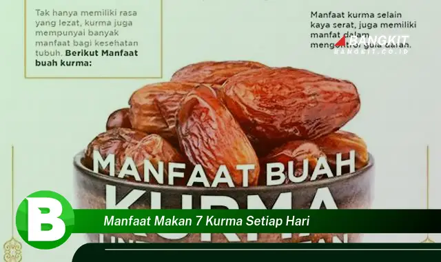 Intip Manfaat Makan 7 Kurma Setiap Hari yang Bikin Kamu Penasaran