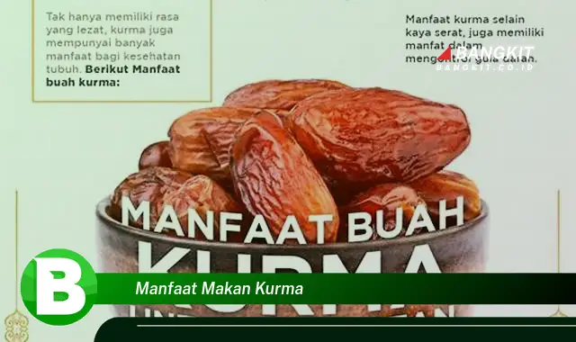 Ketahui Manfaat Makan Kurma yang Wajib Kamu Intip