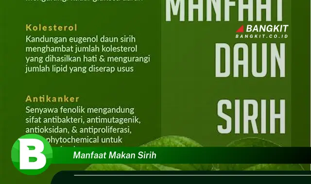 Temukan Rahasia Manfaat Makan Sirih yang Wajib Kamu Intip