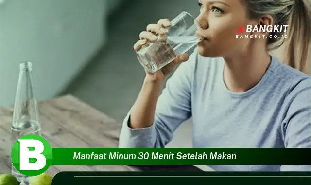 Intip Manfaat Minum Setelah Makan 30 Menit yang Bikin Kamu Penasaran