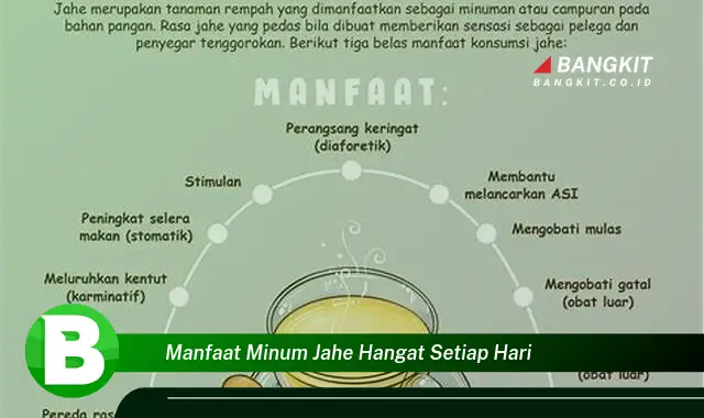 Intip Manfaat Minum Jahe Hangat Tiap Hari yang Wajib Kamu Tau