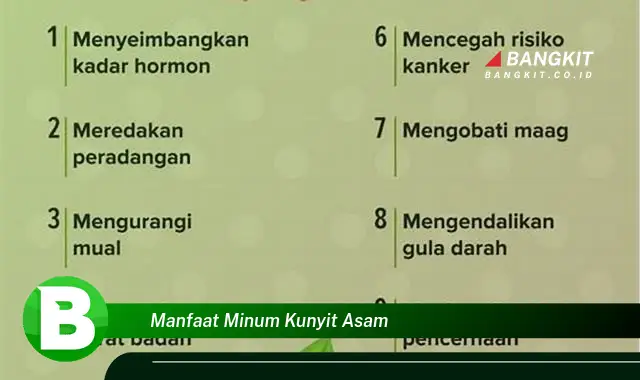 Ketahui Manfaat Minum Kunyit Asam yang Bikin Kamu Penasaran