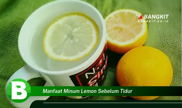 Temukan Manfaat Minum Lemon Sebelum Tidur yang Bikin Kamu Penasaran