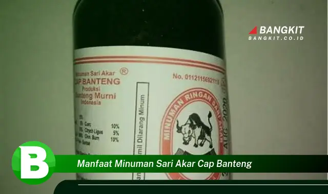 Ketahui Manfaat Minuman Sari Akar Cap Banteng yang Wajib Kamu Tau