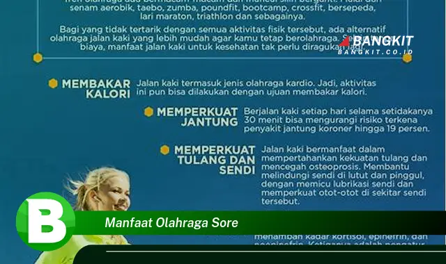 Temukan Manfaat Olahraga Sore yang Bikin Kamu Penasaran