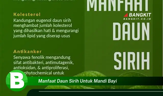 Temukan Manfaat Daun Sirih Untuk Mandi Bayi yang Bikin Kamu Penasaran