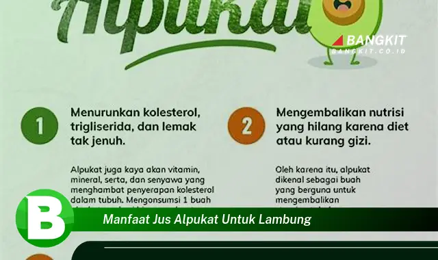 Intip Manfaat Jus Alpukat untuk Lambung yang Wajib Kamu Tahu