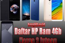Daftar Harga HP RAM 4GB Murah 2 Jutaan