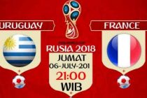 Nonton Uruguay vs Prancis, TV Live Stream 21.OOWIB KlikPlay